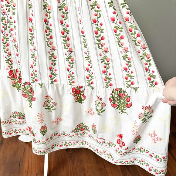 Celina Moon X Anthro Women’s Size Small Boho Floral Ruffle Cotton Maxi Dress NEW - Picture 6 of 16